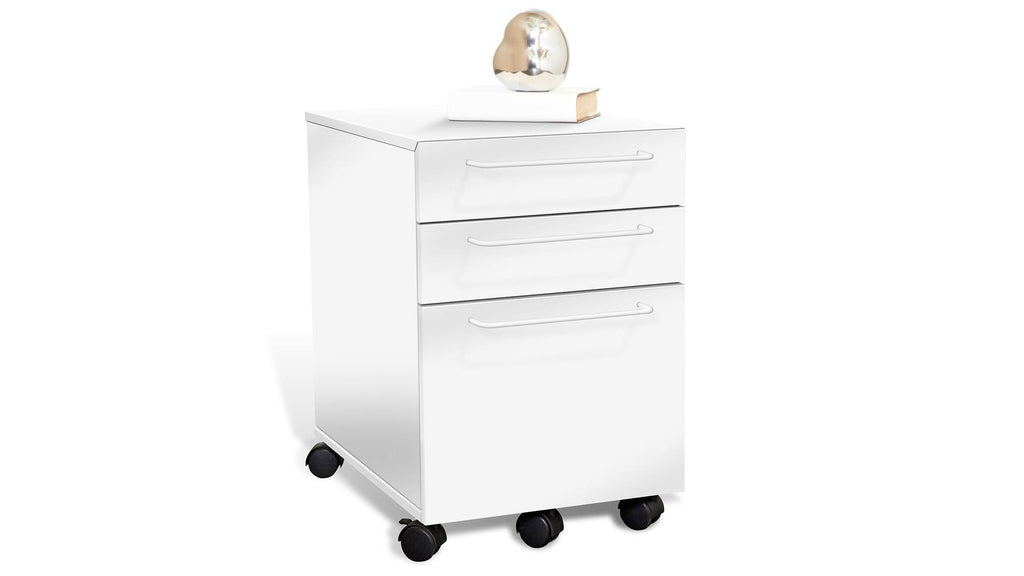 White 3-Drawer File Cabinet W68491