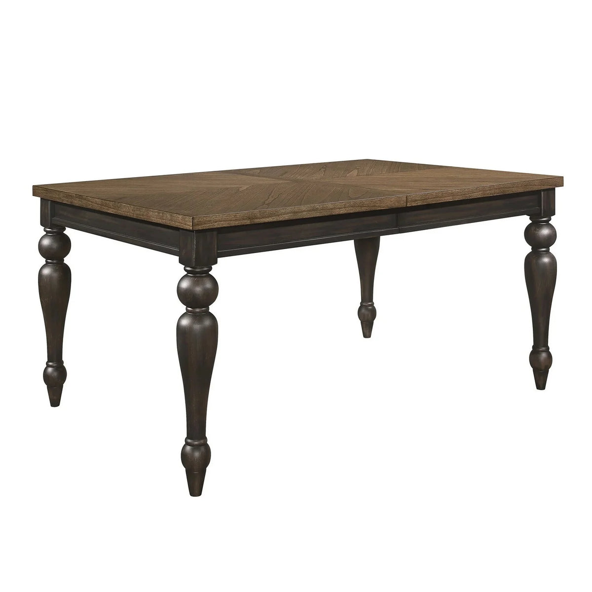 Brown Extendable Wood Dining Table J314802