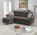 Tan Polyfiber Reversible Sectional Sofa Set M647334
