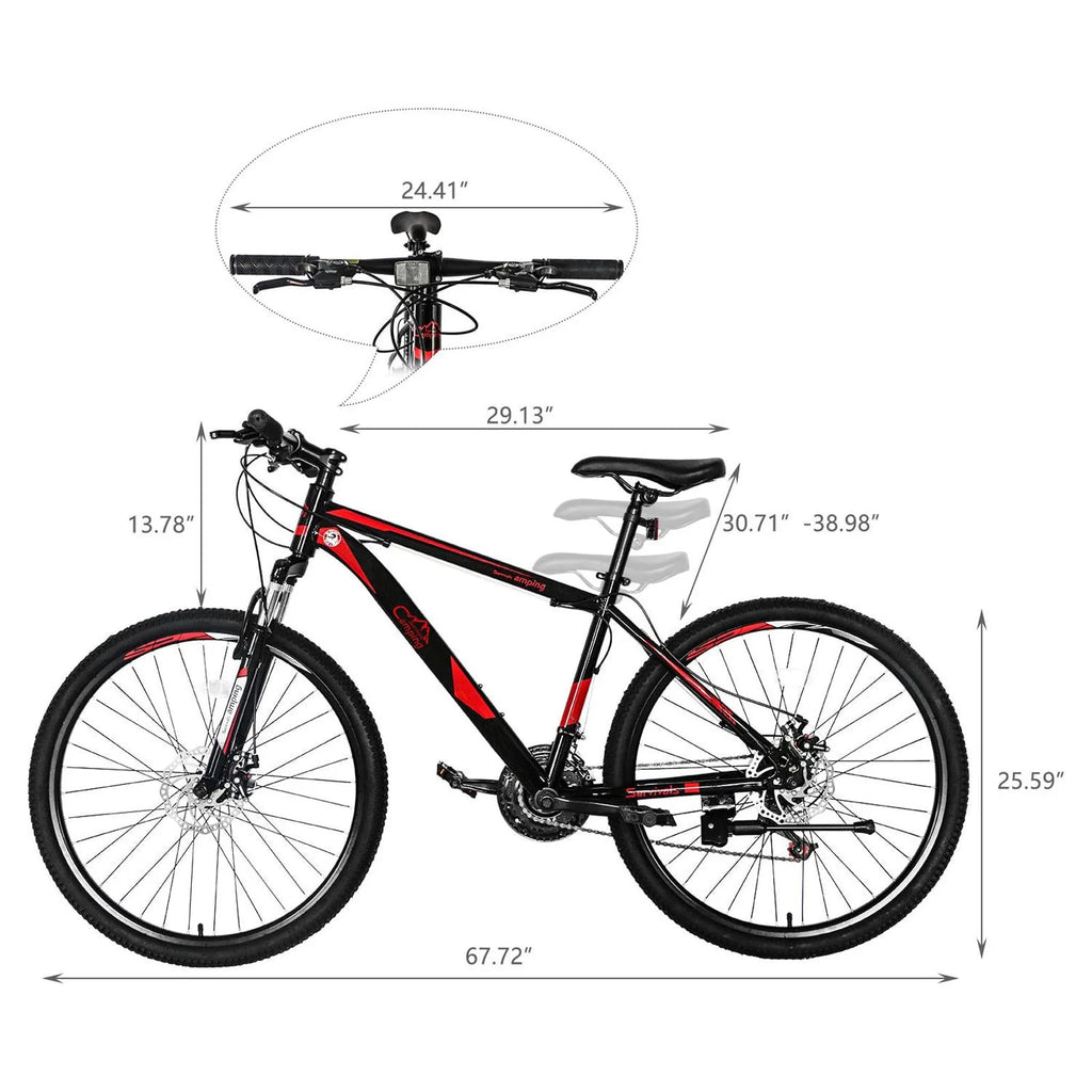 21-Speed Red/Black Mountain Bike H8468