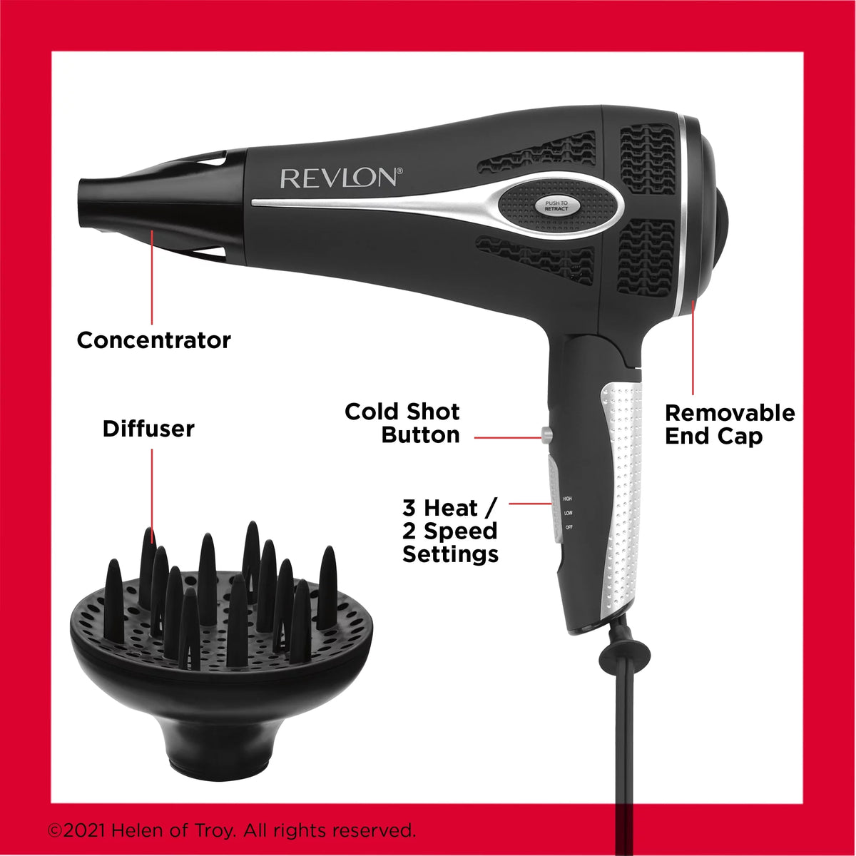 1875W Ceramic Hair Dryer W580