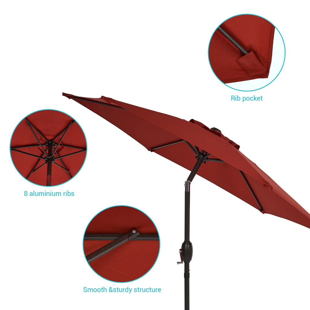 7.5 FT Outdoor Patio Market Umbrella with Tilt Button Q72400