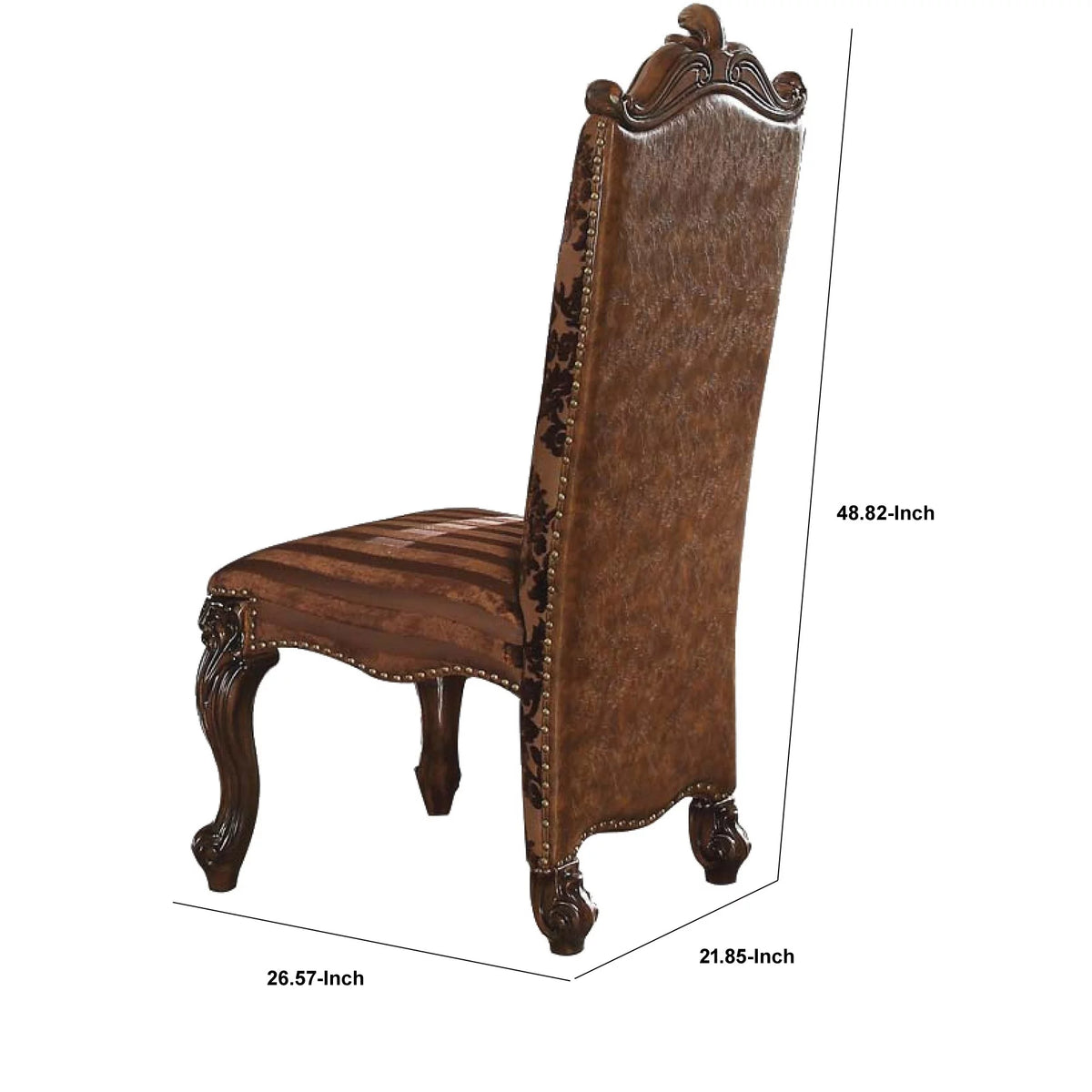 Faux Leather Side Chair Set of 2 C806