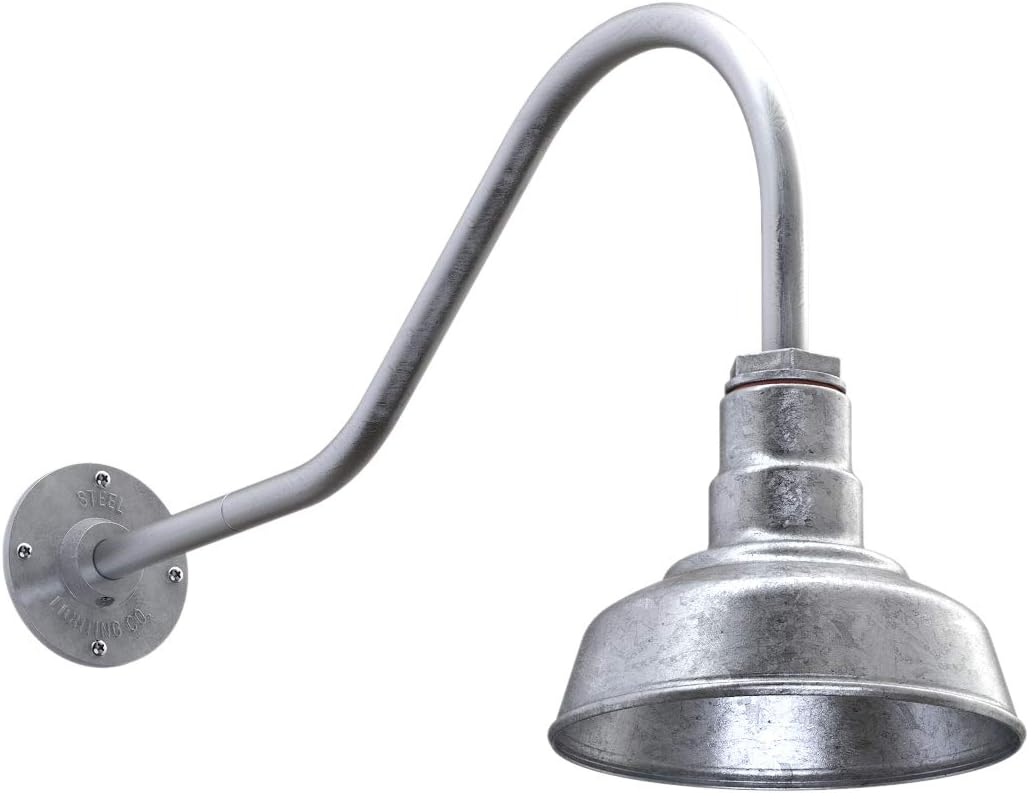 Wall Mounted Light Matte Black with Brass Interior I967