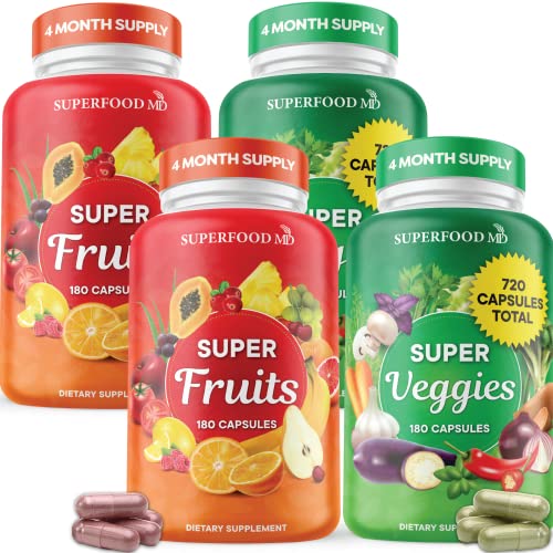 Fruit and Veggie Supplement 180 Count Pack of 2 F7918