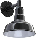 Wall Mounted Light Matte Black with Brass Interior I967