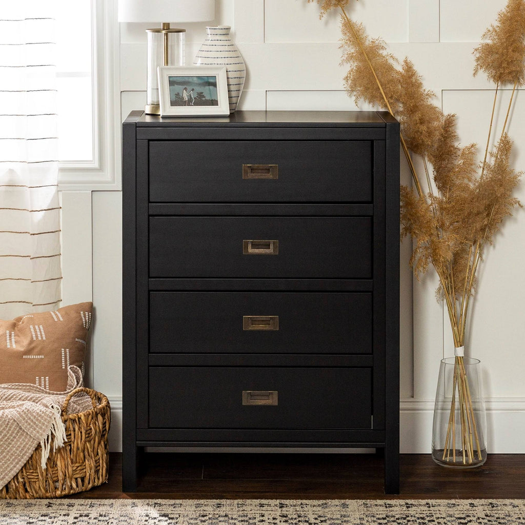 Black 4-Drawer Storage Chest E5595