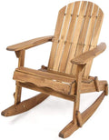 Natural Stained Acacia Wood Adirondack Rocking Chair N1744