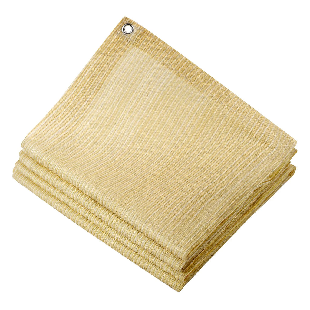 Beige 10'x10' Sunshade Netting D32083