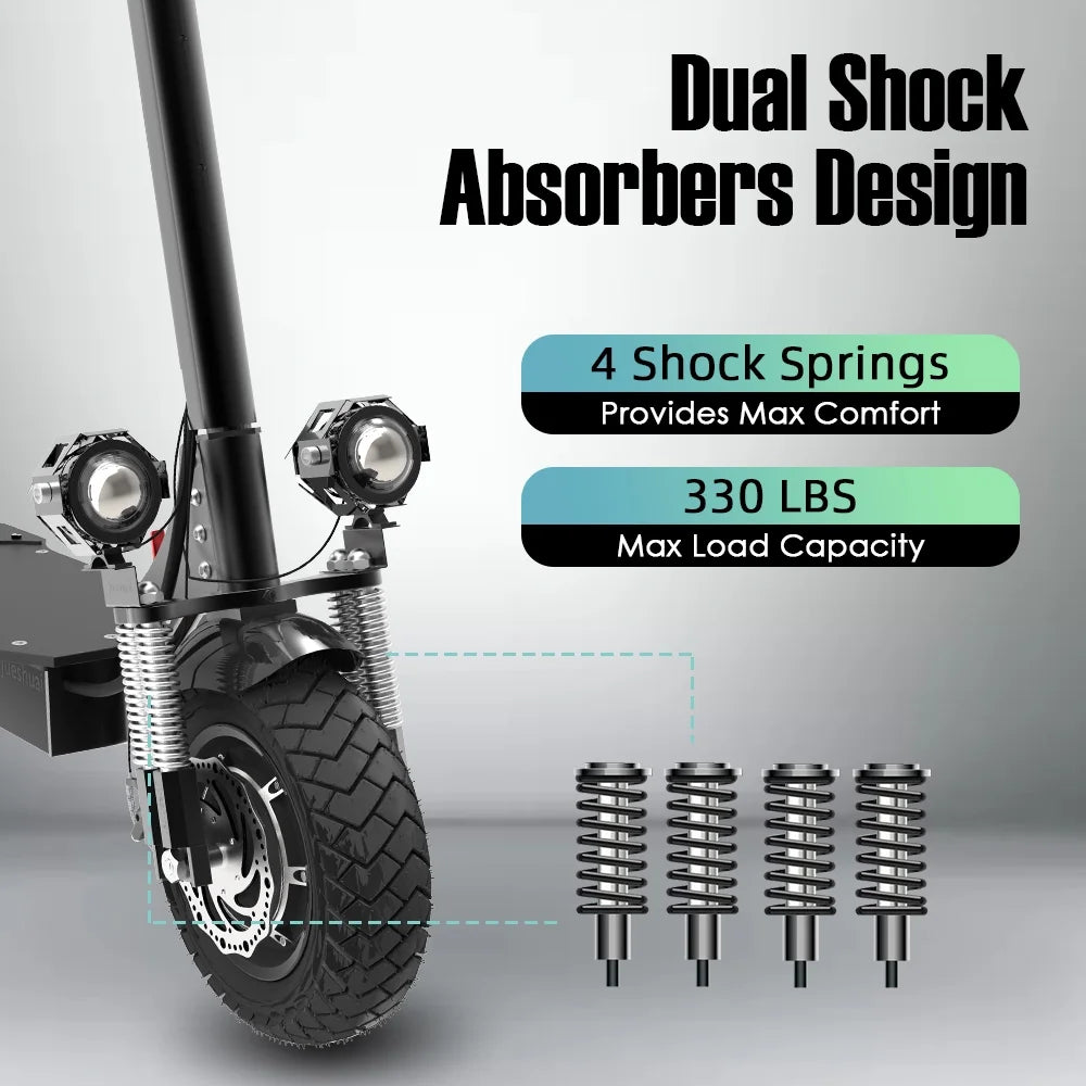 Electric Scooter, 60V 2600W Dual Motors N415