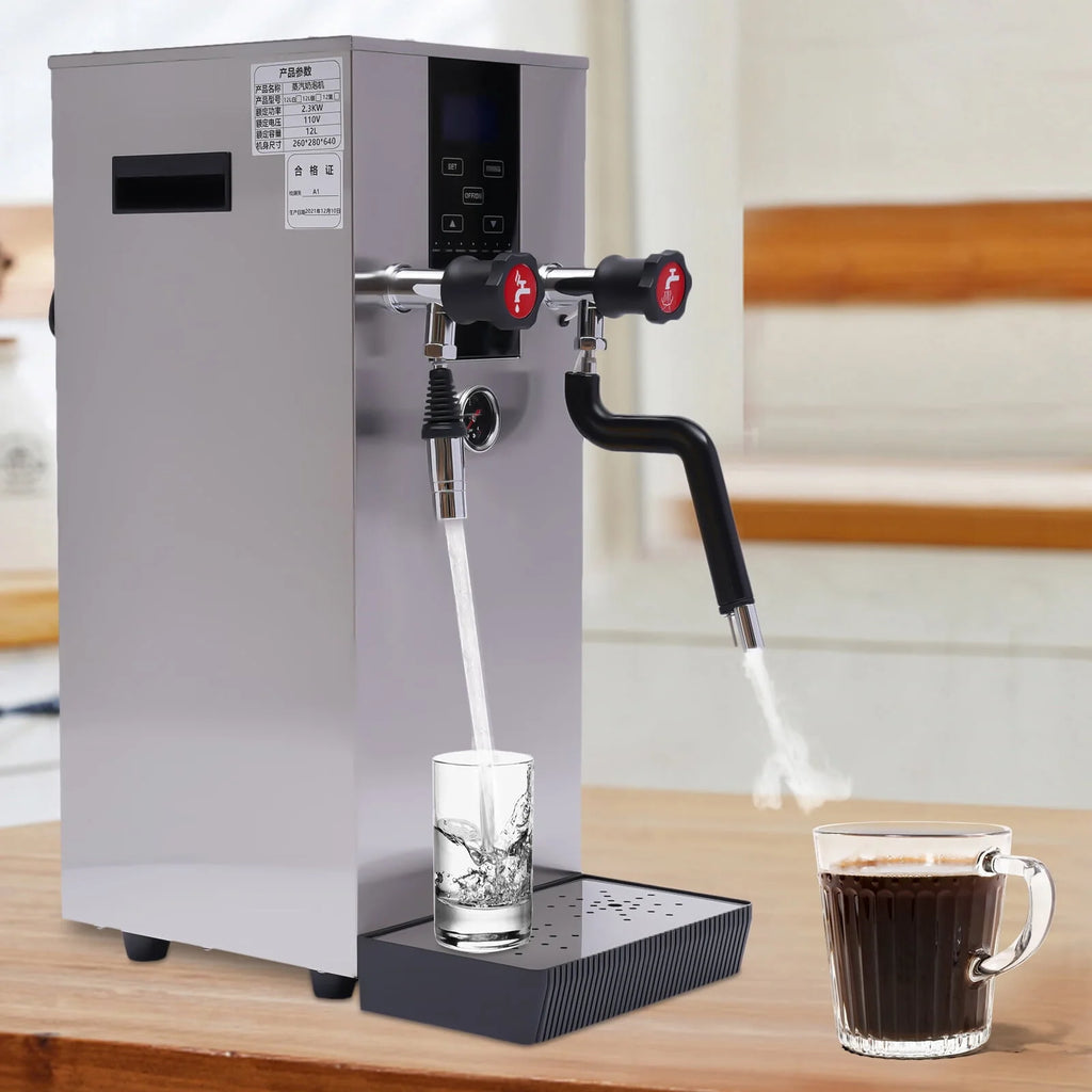Commercial Steam Water Boiling Machine Milk Frother 2300W 110V M755