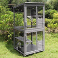 Outdoor Catio Cat Enclosure on Wheels with Resting Box V2472