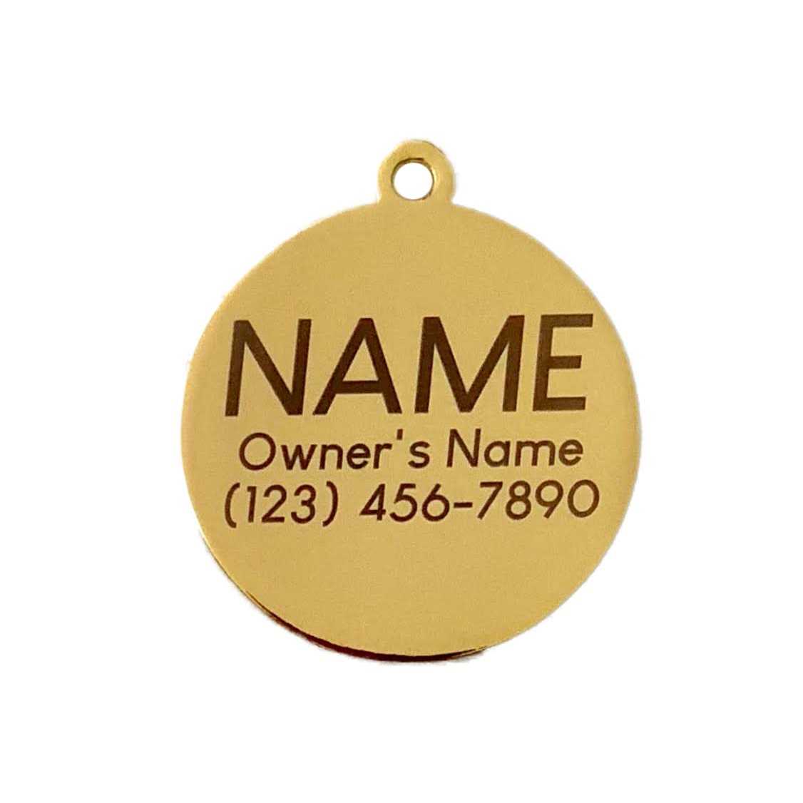 Rose Gold Pet ID Tag D788128