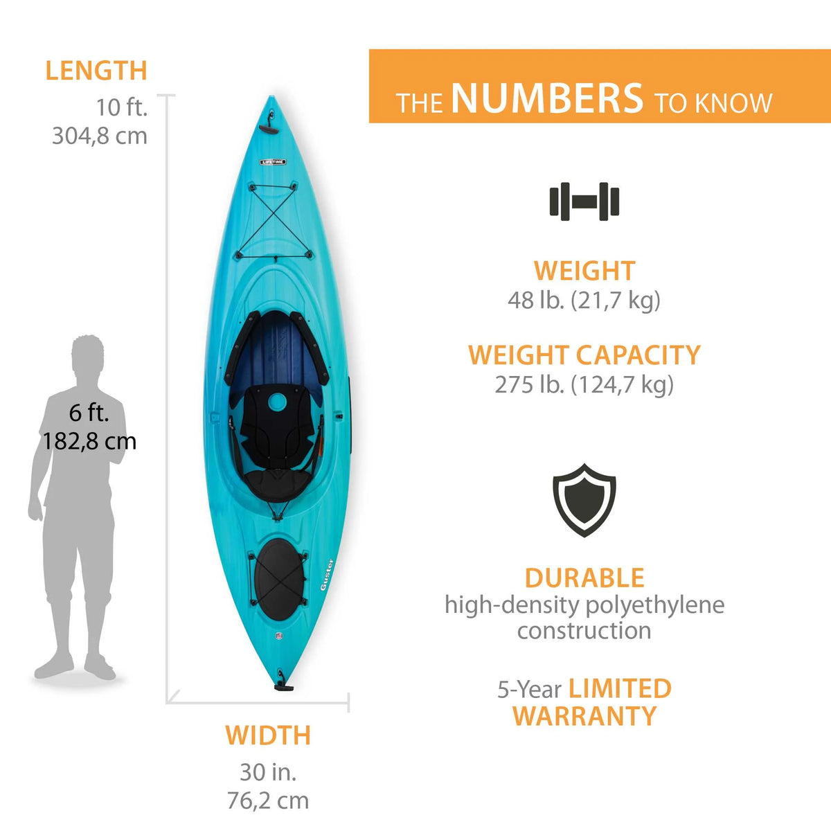 10 ft. Sit-Inside Kayak N333