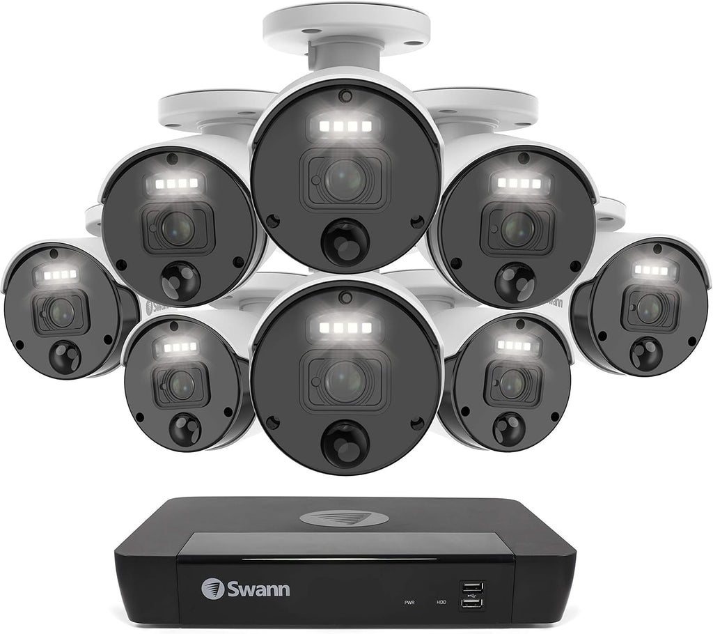 8 Camera 8 Channels POE NVR 4K Wired Security Camera System K126