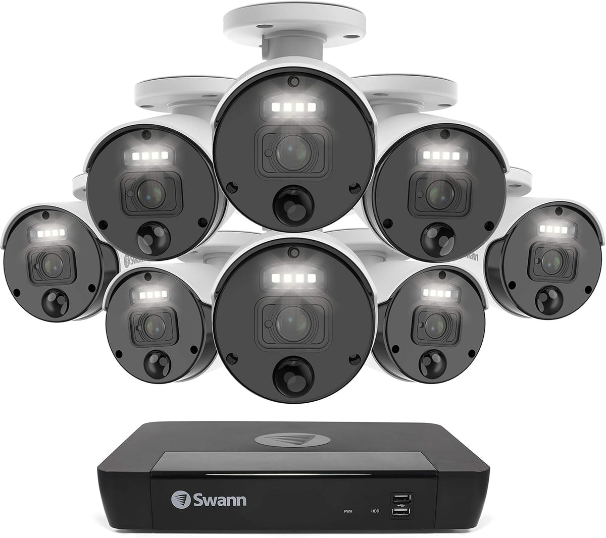 8 Camera 8 Channels POE NVR 4K Wired Security Camera System K126