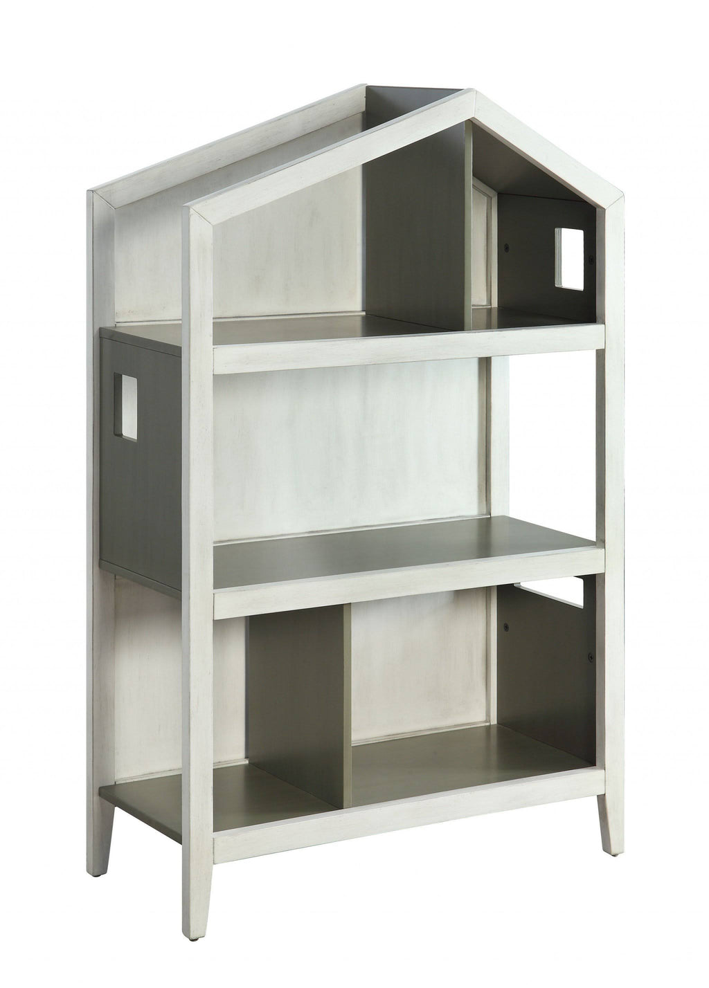 White Pink Wood Bookcase H8590