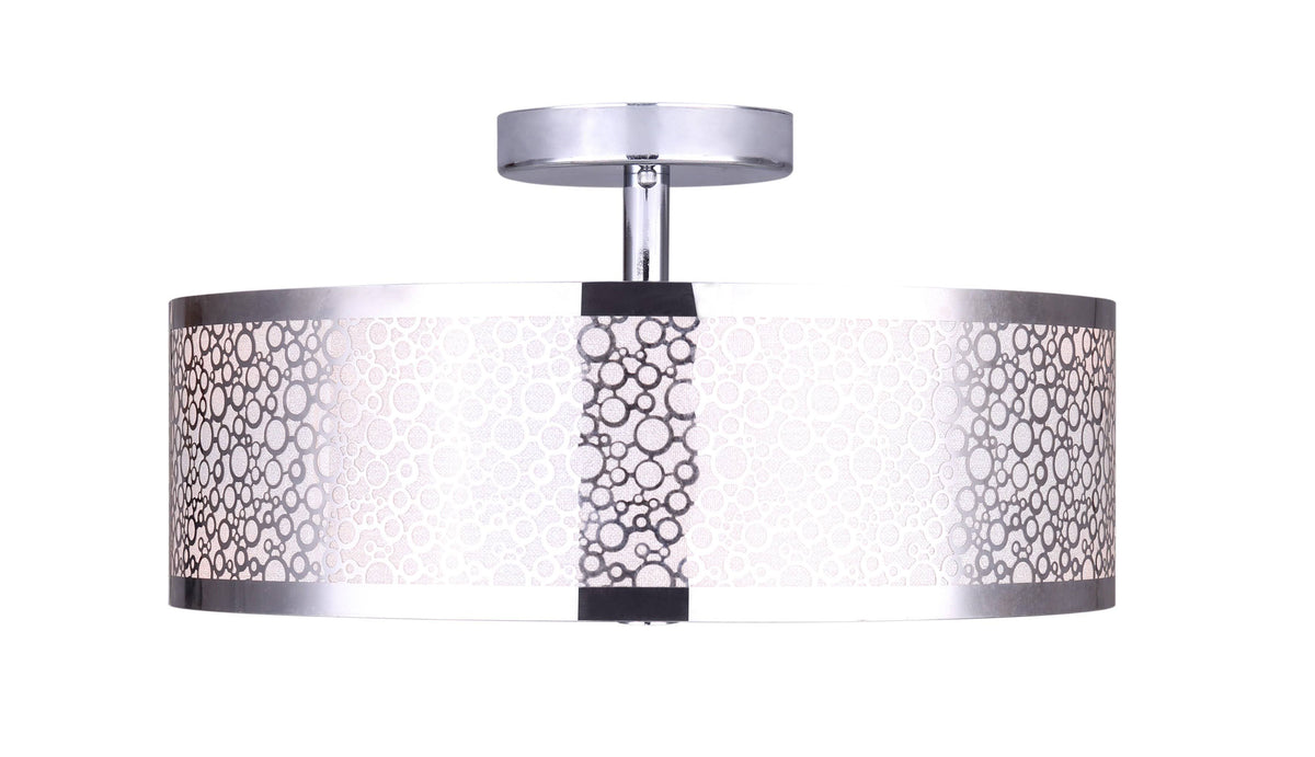 3 Light Semi Flush Chrome A6795