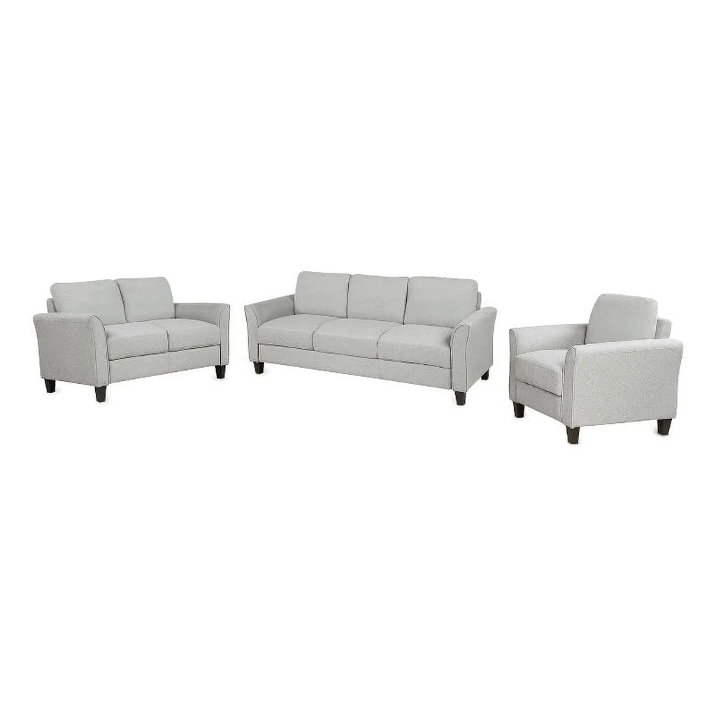Light Gray 3 Piece Sectional Sofa Set E28135