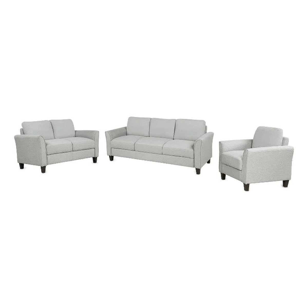 Light Gray 3 Piece Sectional Sofa Set E28135