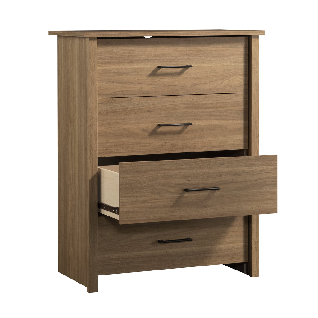 4 Drawer Walnut Finish Dresser T3351