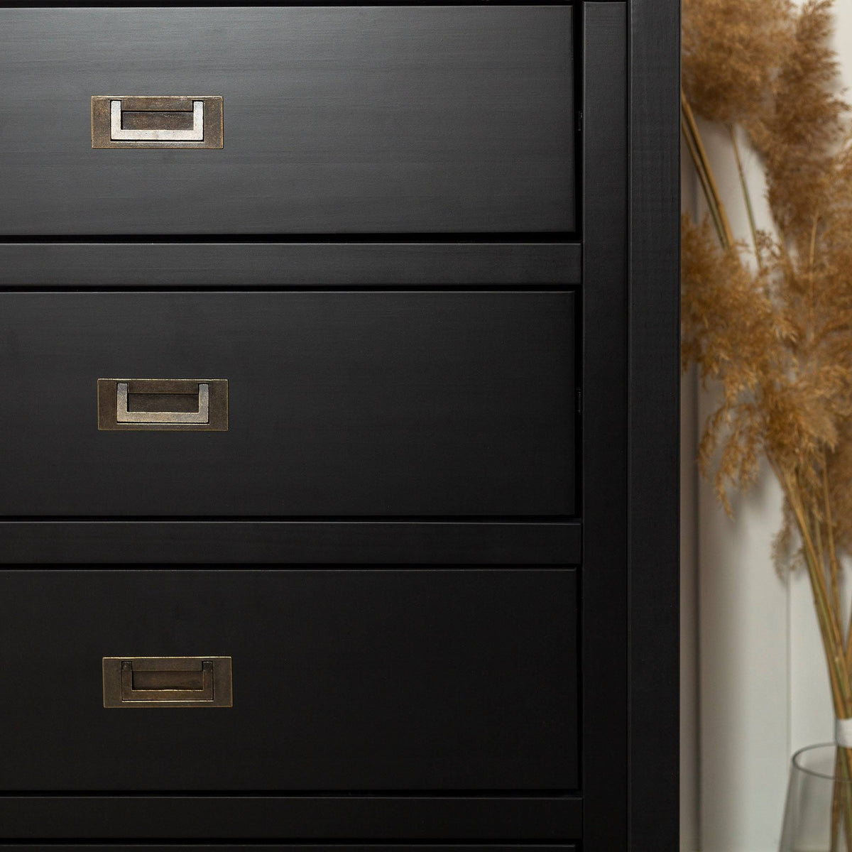 Black 4-Drawer Storage Chest E5595