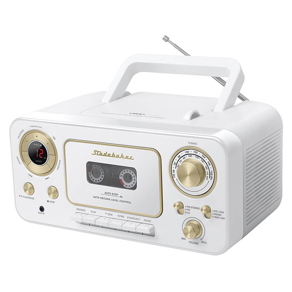 Portable Stereo CD Player with AM/FM Radio and Cassette Player/Recorder L219