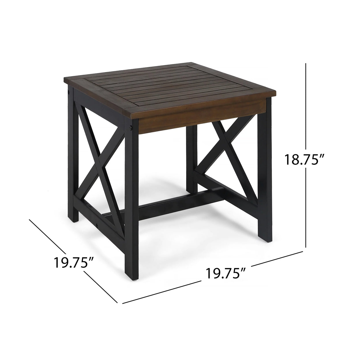 Acacia Wood Outdoor End Table Y43085