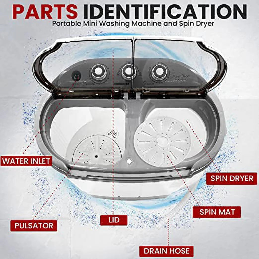 110 Volt 2 in 1 Portable Washer and Dryer J491278