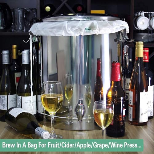 Extra Large Reusable 2 Pack 250 Micron Fine Mesh Brew Bag K665