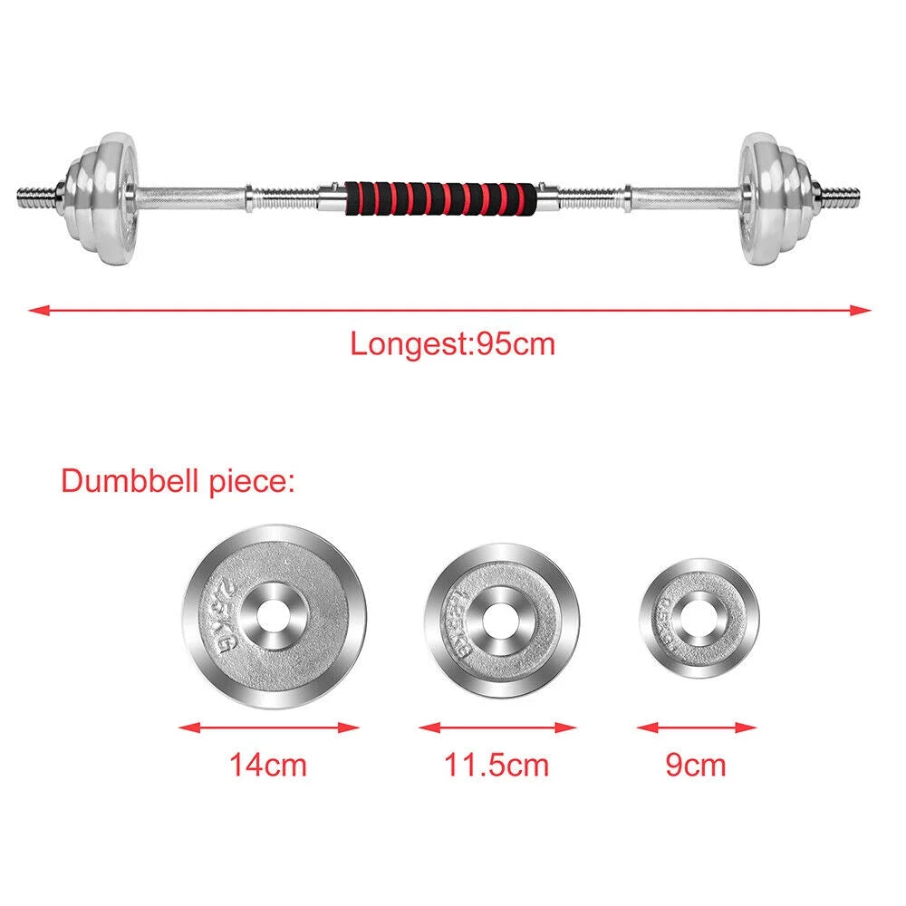 Adjustable Dumbbell Set with Barbell Plates N6735