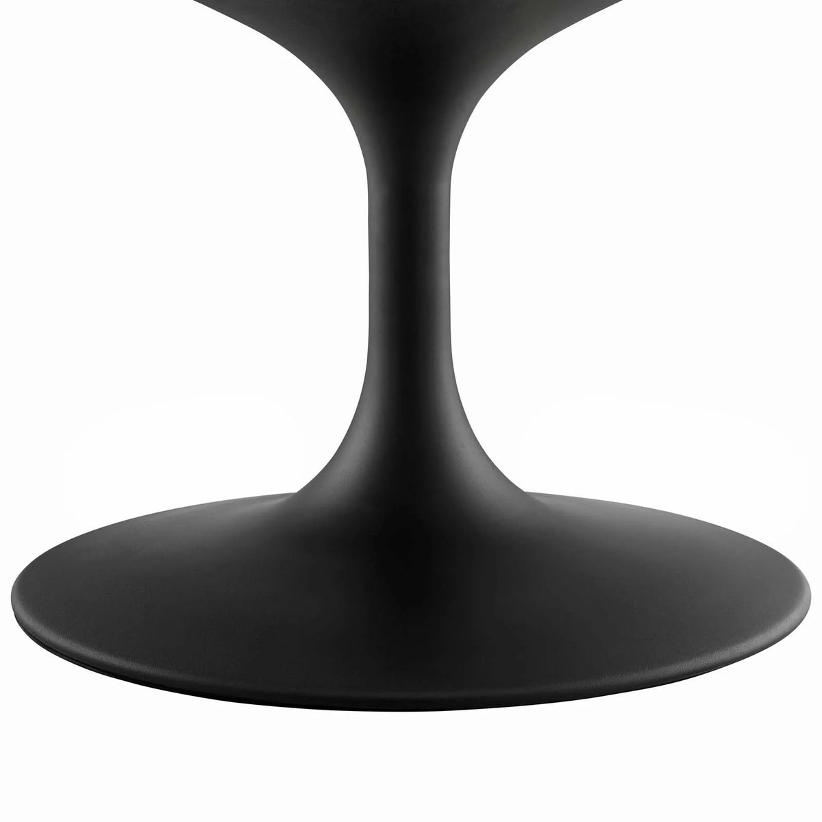 Oval Coffee Table Artificial Marble Stone Metal Black White C6432