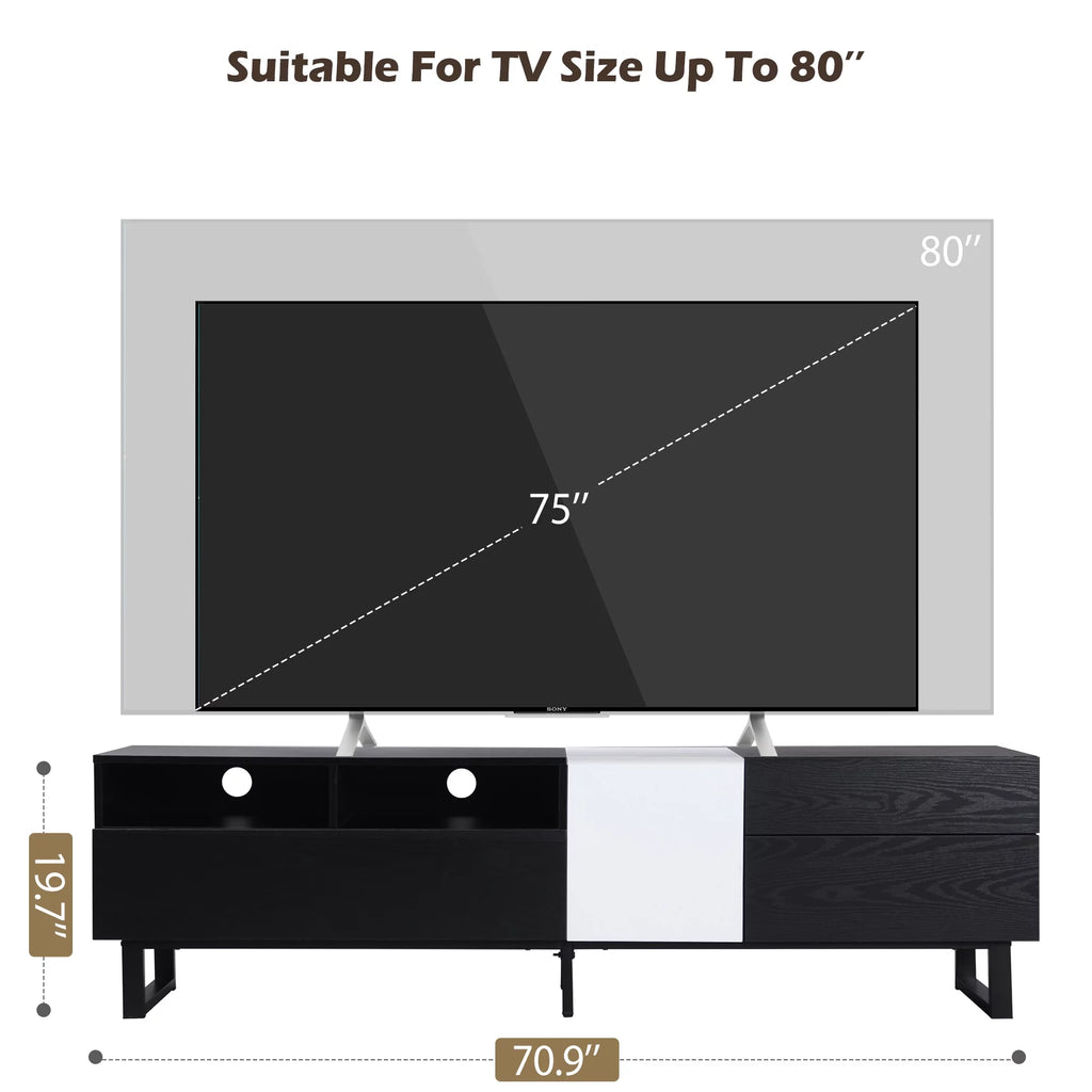 Modern TV Stand with Double Storage Space J57843