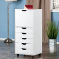 White 5-Drawer Vertical Filing Cabinet S784