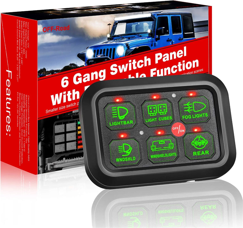 6 Gang Switch Panel Automatic Dimmable J315