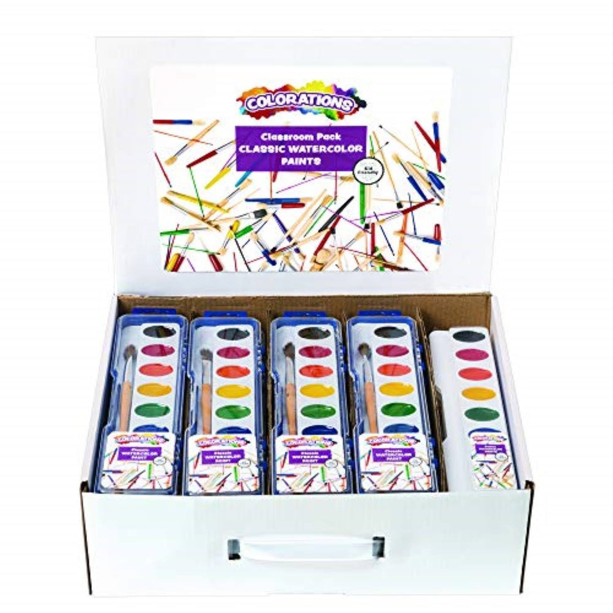 Washable Watercolor Paint Classroom Pack 28 Sets V407