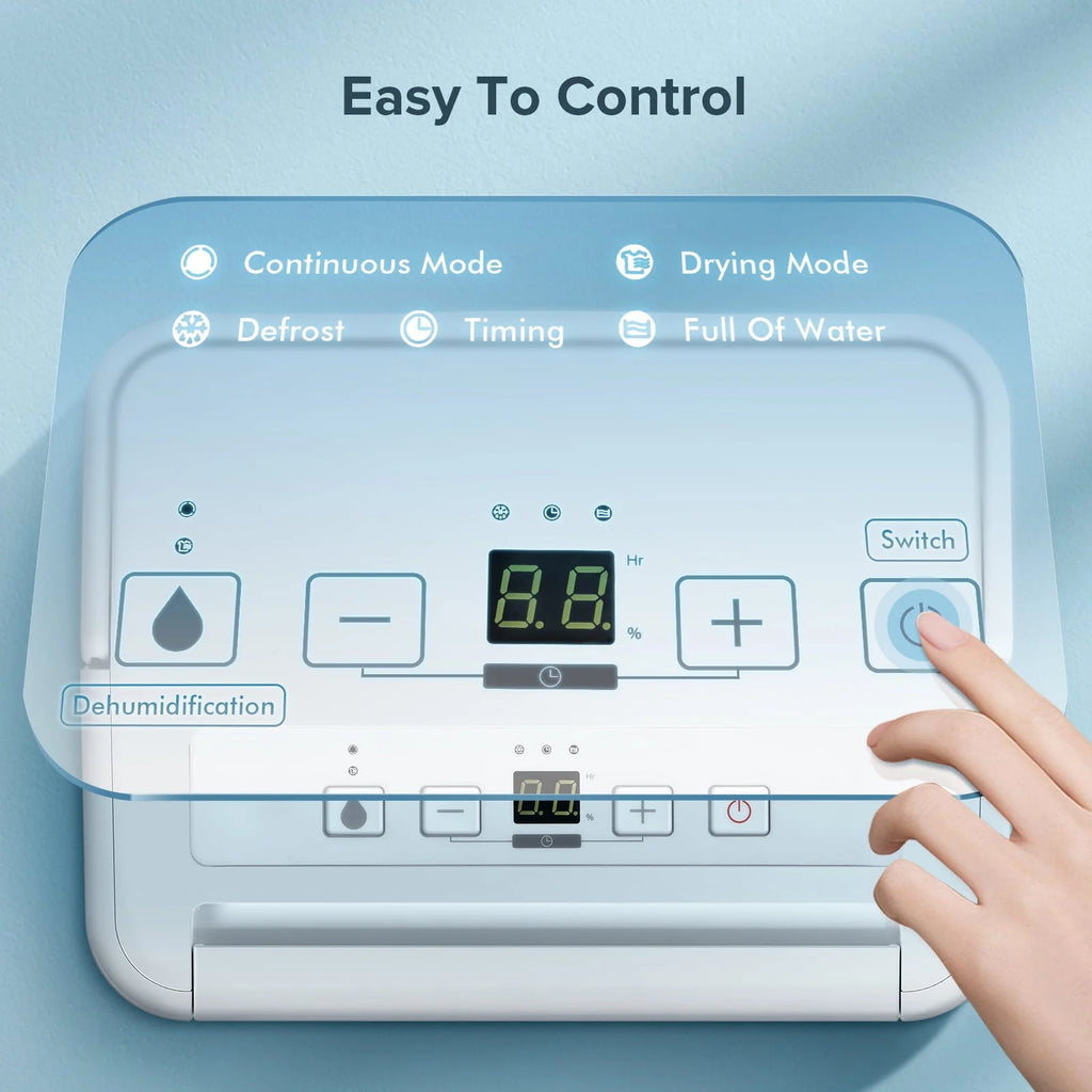 30 Pint Portable Dehumidifier with Drain Hose L434