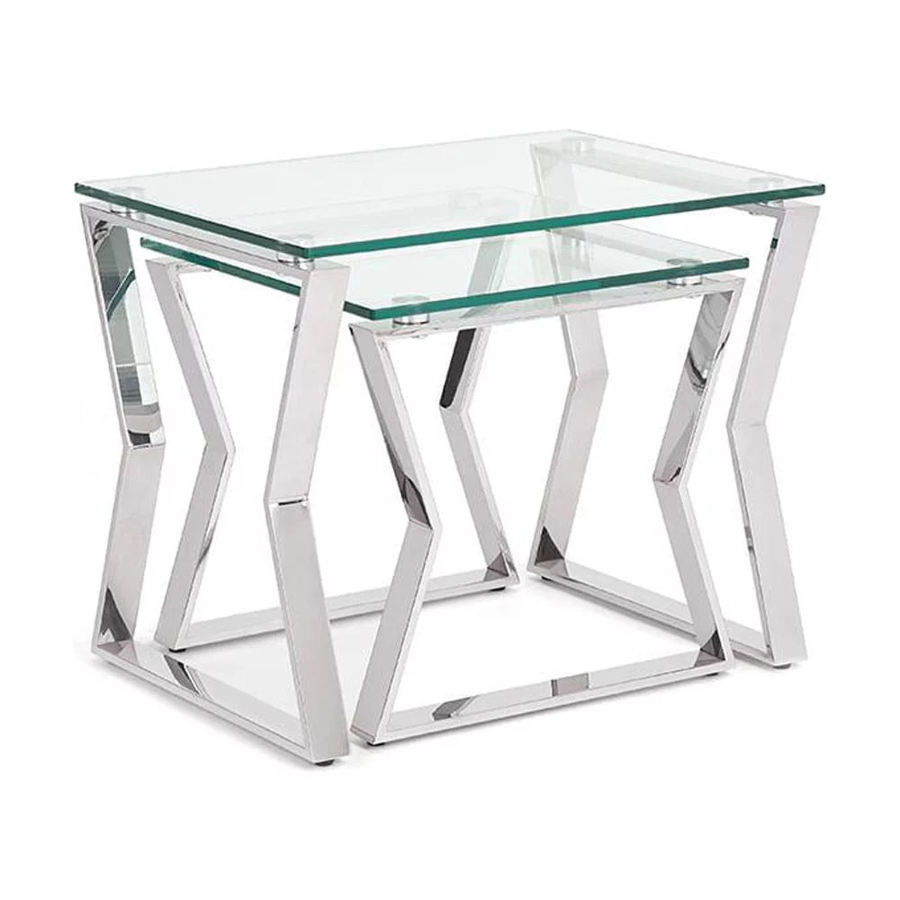 Silver Nesting End Table Set of 2 I316740