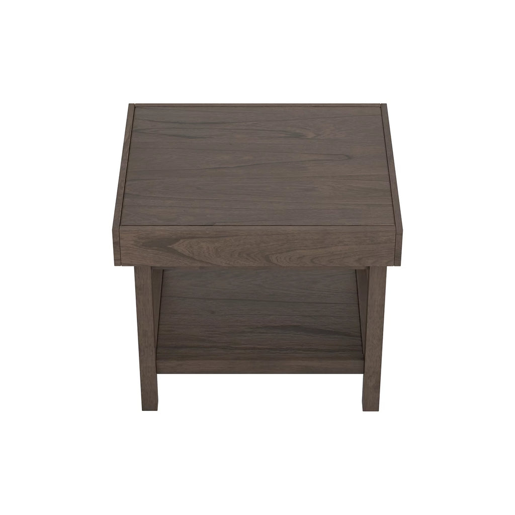 Rectangle End Table with Shelf A127