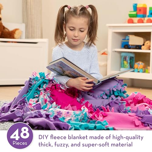 Fleece Quilt No-Sew Craft Kit 48 squares E4176