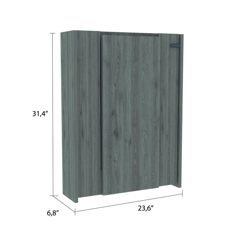 Light Gray Wall Double Door Cabinet D83704