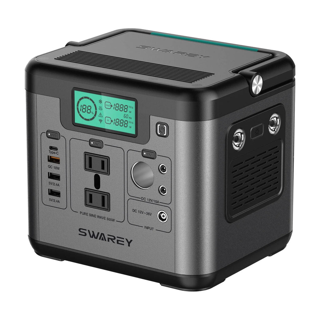518Wh Solar Generator Power Station with 100W Solar Panel B87858