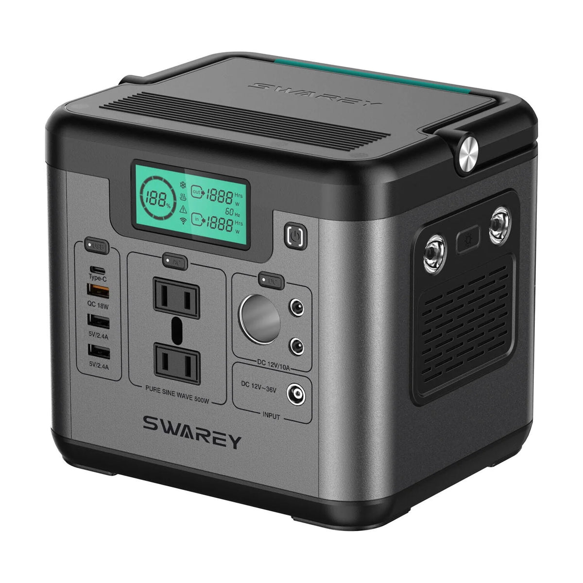 518Wh Solar Generator Power Station with 100W Solar Panel B87858