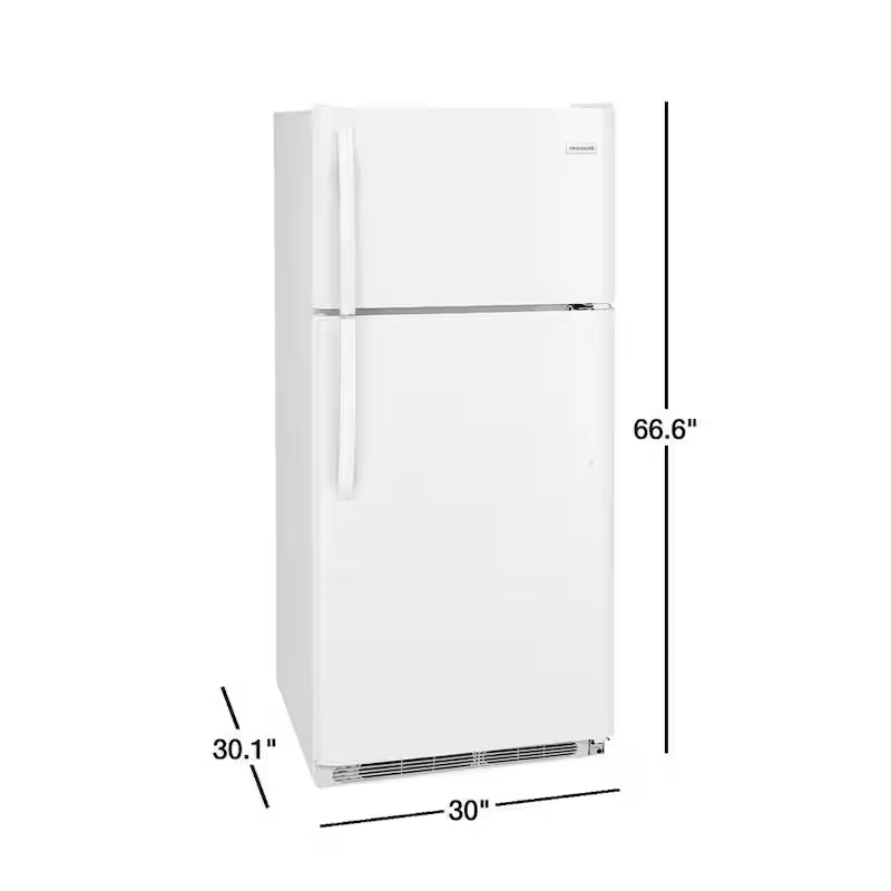 18.3 Cu. Ft. Top Freezer Refrigerator in White E488886