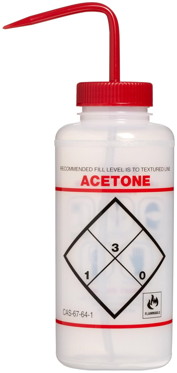 1000ml Polyethylene Wash Bottles with Blue Cap Pack of 6 Z743
