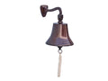 Antique Copper Hanging Ships Bell D5577