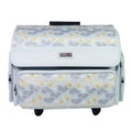 4 Wheels Sewing Machine Storage Case, White W134175