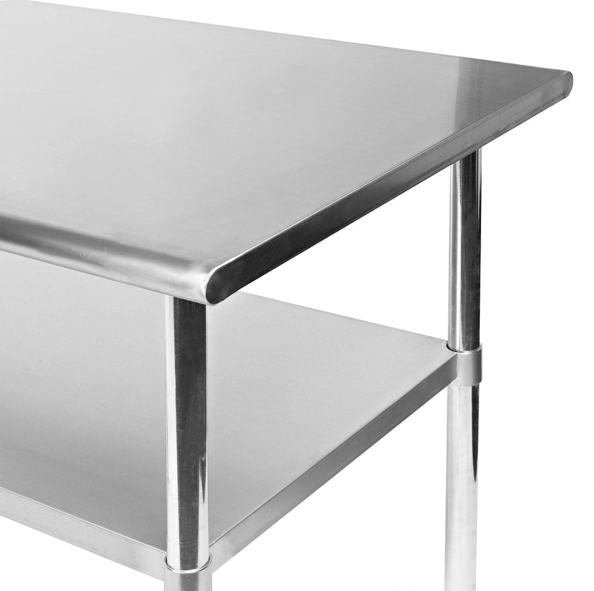 36 in. x 24 in. Stainless Steel Kitchen Prep & Work Table with 4 Casters M6674