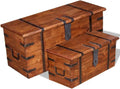 Solid Wood Storage Chest with Two Side Handles B314