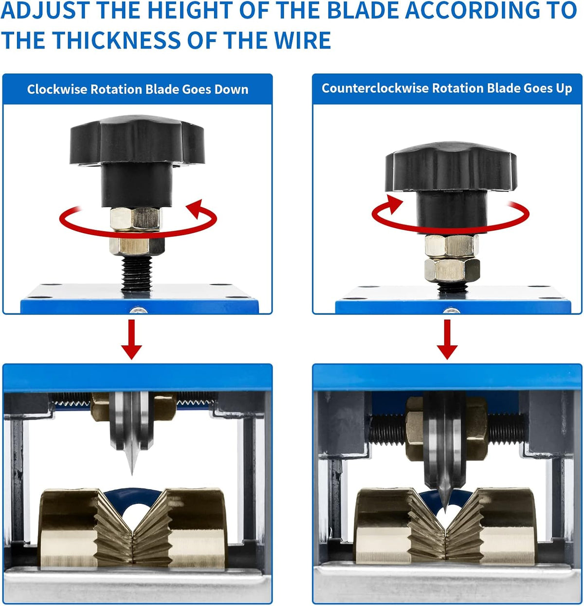 Manual Wire Stripping Machine with Hand Crank J810913